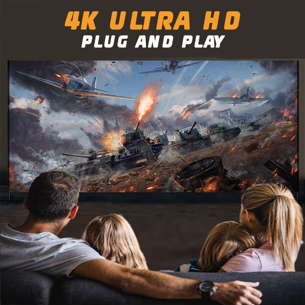 Original GoldFarmTech M300 MAX Games & Movies Smart Projector with Game Pads
