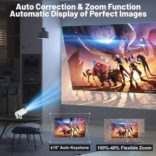 Original GoldFarmTech M300 MAX Games & Movies Smart Projector with Game Pads