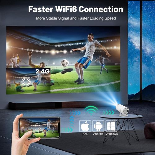 Original GoldFarmTech M300 MAX Games & Movies Smart Projector with Game Pads